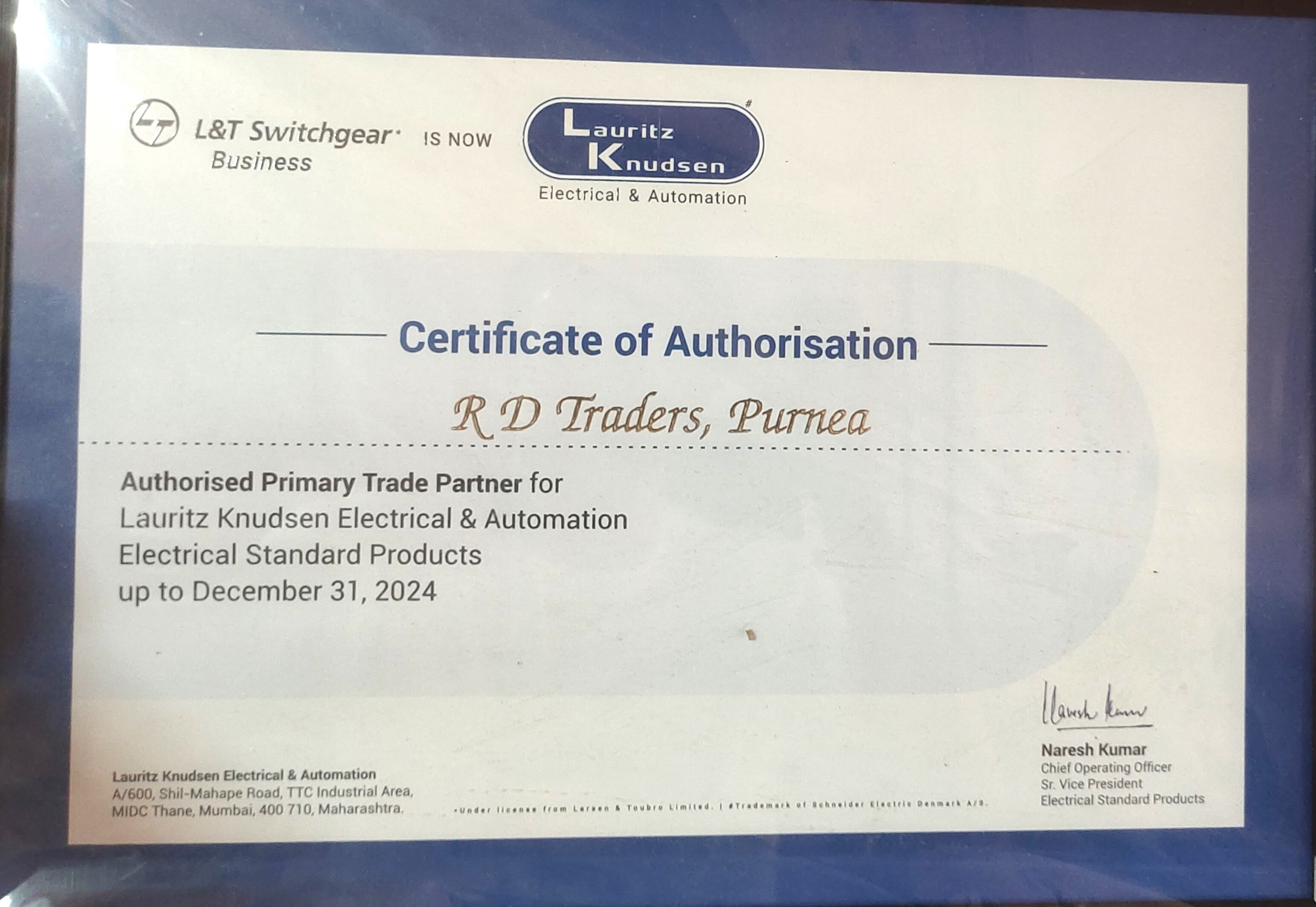 RD Traders Purnia, Bihar